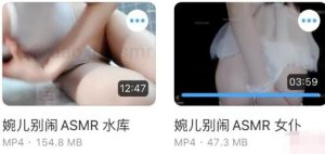 [ASMR]婉儿别闹新的水库和女仆 [视频2v+192M][百度网盘下载]-ASMR主播助眠网站